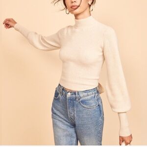 Reformation Osteria Open Back Sweater